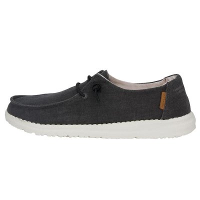 Dámské Obuv Hey Dude Wendy Chambray Denim Černé | 8I5YTKW6