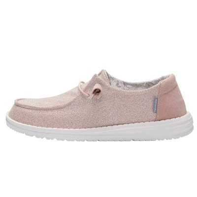 Dámské Obuv Hey Dude Wendy Stretch Sparkling Růžové | N41390T9